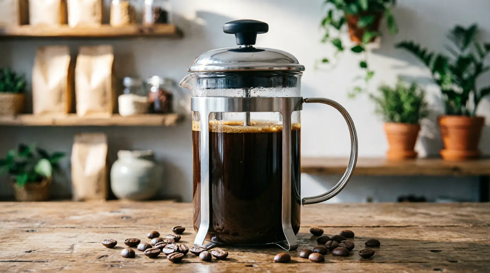 فرنچ‌پرس شیشه‌ای